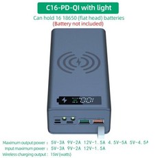 보조배터리 케이스 배터리 거치대 듀얼 USB 용접 없음 DIY 쉘 폰 샤오미 화웨이 18650 보관 박스 16x18650