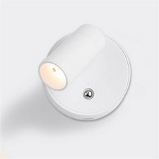 마그네틱 베이스 USB 충전식 LED 무선 벽 조명 터치 스위치 블랙 화이트 자석 독서용 디밍이 가능한 침대, 01 3000K warm white