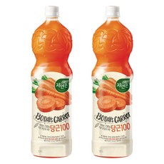 웅진식품 자연은 제주당근, 1.5L, 2개