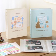 하이모리 인디고 처음부모 초음파사진 포켓 앨범 [임신 축하 선물 112포켓 스티커4매 포토북], 베이지