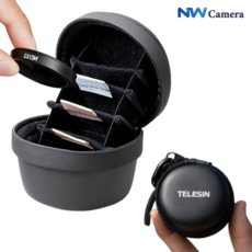 텔레신 오즈모액션 고프로 인스타360 필터 케이스 가방 파우치 ND CPL UV, 1개, 4구