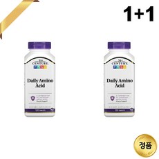 21st Century 일일 아미노산 120정+120정 칼슘 Calcium 류신 글루텐 프리, 120정, 2개