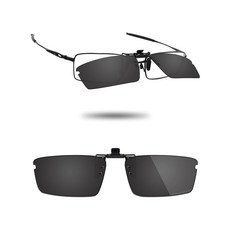 Fiskr 오클리 탑 스피너 4B OX3136 53mm용 편광 클립온 선글라스 플립 업 눈부심 방지 자외선 차단 안경 클래식 블랙