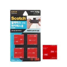 3M 초강력 양면 테이프 차량용 블랙박스 하이패스 투명 4개입