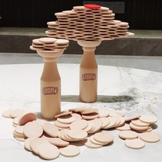 술자리 젠가 보드게임 밸런스 균형 타워 쌓기 집중력 우드 술게임, 1개