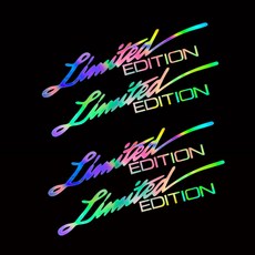 2 쌍 4PCS 자동차 Motocycle 반사 스티커 데칼 for Suzuki Yamaha BMW Honda KTM Kawasaki Vespa Su, 01 Laser Rainbow SET