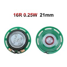 JCD 2PCS 25W 5W 16 32O 스피커 8R 16R 32R 20MM 21MM 27MM 29MM 36MM 40MM 직경 시끄러운, 9) 16R 0.25W 21mm