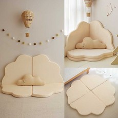 방석 조립형 아이방 코너 매트 모서리 소파 포토존, 초콜릿M사이즈60x60x4장