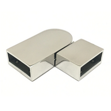 方管可調式管座，30x10mm管徑，90-180度調整，DIY金屬五金配件, 1個