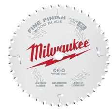 Milwaukee 米沃奇 木工圓鋸片 高精度切割 鎢鋼鋸片, 1個, 無包裝7-1/4" 40T(16MM)孔