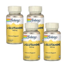 솔라레이 L-글루타민 500mg 베지 캡슐 100정 4병