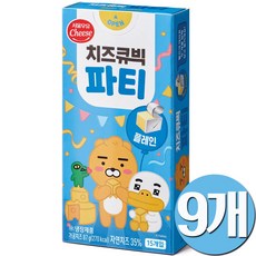 (서울우유) 치즈큐빅파티 플레인 87g, 9개