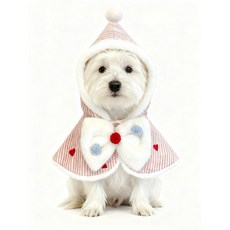 Wulitou Studio 寵物新年斗篷 狗狗貓咪可愛披風 M號, 1個