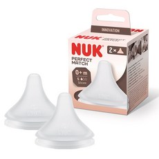 누크 퍼펙트매치 젖꼭지 2p, S(0개월~), 1개