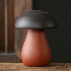 宇軒 紫砂茶寵蘑菇一體茶漏 全瓷過濾網 陶孔茶葉慮茶隔 香菇擺件, 1個, ZP--創意蘑菇過濾01