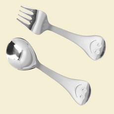 한씨올데이 유아 스픈 포크 2P 아동식기, 스마일
