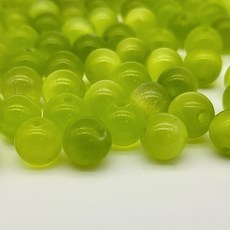 [모크재료방] 캣츠아이 8mm, 50개, 올리브