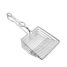 金屬貓砂鏟 貓砂鏟 貓鏟 大貓砂鏟 貓砂鏟子 巨大貓砂鏟 貓砂鏟金屬 豆腐貓砂 貓砂盆, 銀色, 1個