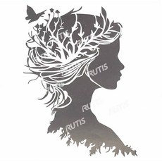 蝶古巴特DIY簍空模板 - ST-DOT-0134型染版 - 蝴蝶圖案 - 塗鴉繪畫模版, 1個, DOT-0134, 乳白色