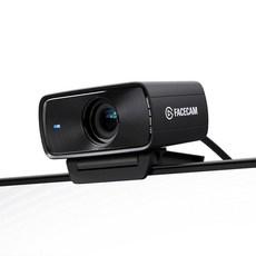 엘가토 페이스캠 4K 4K60 스튜디오 웹캠 DSLR 유사 컨트롤 시네마틱 이펙트 49mm 렌즈 필터 HDR 비압축 비디오 최적화된 초점 영역 PC Mac용 USB, Facecam
