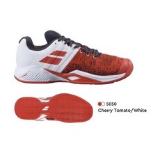 BABOLAT 男網球鞋Propulse Blast AC 紅色款，米其林紅土專用，2021新款上市，提供卓越抓地力與舒適透氣性，提升運動表現