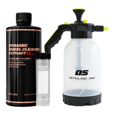더클래스 다이나믹 휠클리너 익스트렉트S 타이어 갈변제거 휠 세정제 분진 제거제 500ml+디테일링썸 압축분무기, 1개, 500ml