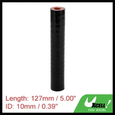 UXCELL 10/12/14/16/18/20/22/25/28/30/32/35/38/40/42mm ID 127mm 길이 0도 4겹 강화 고온 자동차 실리콘 호스, 07 10mm ID