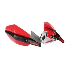 오토바이 핸들 보호 핸드 가드 핏 먼지 자전거 보호대, 1. 빨간색