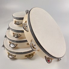 성인용 무용 탬버린 4-6인치 공연 소품 악기 sel+5109gO, 4in_화이트