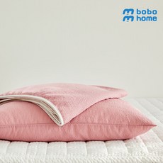 보보홈 쿨카롱 시어서커 여름 이불, 라즈베리(160x210)+베개커버1장