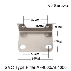 Airtac 공압 공기 압력 게이지 계량기 PT1 스텐트 구리 AF2000 AF3000 다리미 PT1 필터 Y40 Y50 카트리지 요소, AS Picture, AF4000 04 Bra et