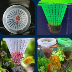 어항 먹이용 피딩컵 장구벌레 수족관, 그린, 1개