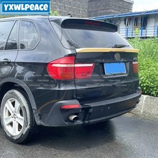 BMW X5 E70 06-13 리어 미들 스포일러 ABS 바디 키트 호환, 광택이 있는 블랙