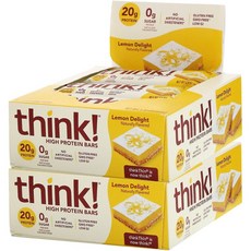 Think Thin 高蛋白棒 檸檬喜悅 無麩質 無糖, 60g, 20入