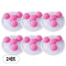 아띠꼴로 6개1세트 먼지싹쓸 통돌이 세탁기 먼지 거름망 세탁 먼지망, 2세트, 클로버핑크