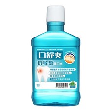 口舒爽深層潔淨漱口水，清新口氣，溫和不刺激，深層清潔口腔，預防蛀牙，保持口腔健康, 1個, 口舒爽抗敏感漱口水