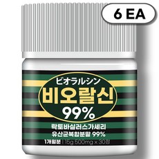 비오랄신99 락토바실러스가세리 유산균 복합분말, 6개, 30정