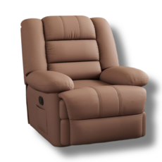 모던앤리빙 안락한 리클라이너 안마의자 1인용쇼파, B형 브라운