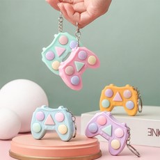 게임패드 열쇠고리 미니 기억력 게임기 키링, 2기억력게임 핑크, 1개
