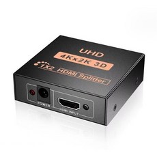 勁祥科技 HDMI 共享器 分配器 一分二 1進2出 UHD 螢幕 分屏器 支援4K*2K 1080p 3D, 1個
