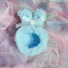 다마고치 파라다이스 캐릭터 유니 퐁실 털 뜨개 귀돌이 쉘 케이스, 7