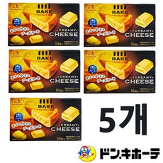 일본직구 모리나가제과 베이크 크리미치즈 과자케이크 10개입, 38g, 5개