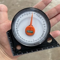 貼瓷瓦工磚神器，多功能角度儀帶磁性坡度儀，附贈鑰匙扣水平儀，精準測量，提升鋪磚效率, 1個, 普通帶水泡角度儀-送鑰匙扣