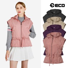[사은품증정] 에코스포츠 여성 골프웨어 겨울 퀄팅 후드 베스트 533149