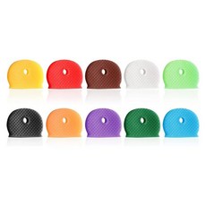 10 50 Pcs 키 캡 커버 태그 식별자 보호기 일반 플랫 하우스 키용 유연한 토퍼