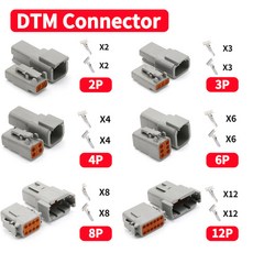 도이치 DTM/DT/DTP/DTF 자동차 커넥터 플러그 및 소켓 암수 터미널 5 세트 10/20 세트
