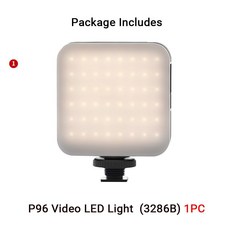 휴대용비디오라이트 SmallRig P96 LED 비디오 라이트 미니 카메라 조명 Youtube Tiktok Vlog 채우기 용 2200mAh 6500k 줌 사진, 3286B 1pc, 2) 3286B 1pc, 1개