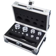 Dr.秤 磅秤電子秤專用 M1等級鋼鍍鉻標準砝碼套組 附盒子夾子 高光澤度 校正用 含稅 實驗室課程教學 砝碼 天平砝碼, 1個, M1-(500g)1g~200g