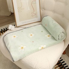 寵物毛毯 保暖睡毯 珊瑚絨狗狗墊子貓咪小被子 睡墊 SAN萌寵, 包邊毛毯-小花【不掉毛不褪色】,35*45cm(約0.5公斤內寵物), 1個