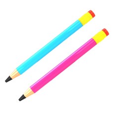 鉛筆造型水槍玩具，兒童戲水玩具，環保ABS材質，安全無毒，操作簡單，夏日戶外玩水必備, 藍色，紫色, 1個